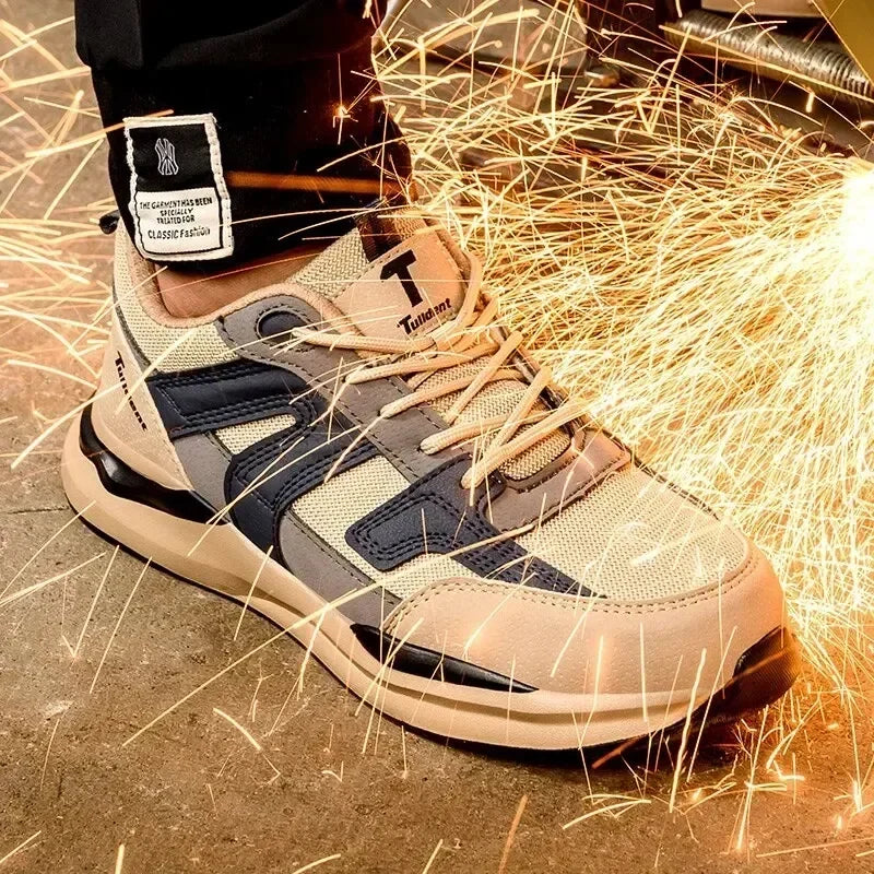 Men's Steel Toe Safety Work Sneakers — Puncture-Proof