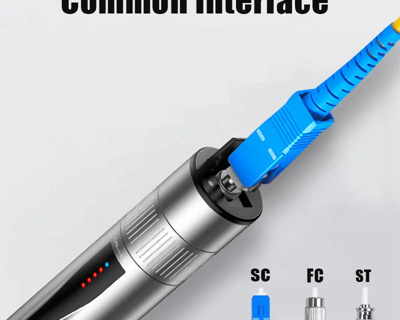 VFL Fiber Optic Cable Tester – Visual Fault Locator Laser Pen 1800mAh 15mW
