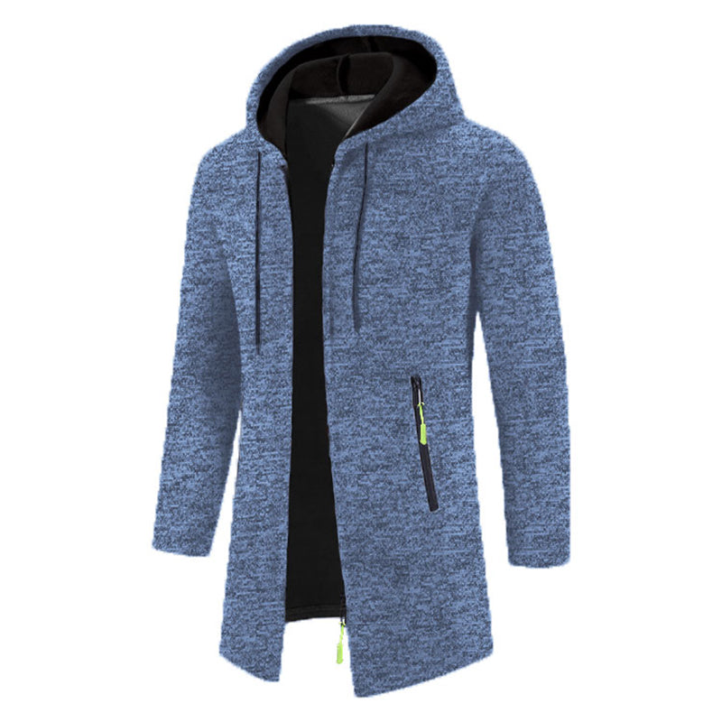 Men's Longline Zip-Up Hoodie