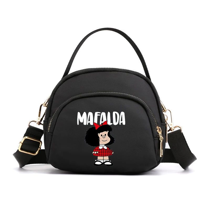 MAFALDA Anime Mini Crossbody Shoulder Bag – Cute Phone Purse Underarm Handbag for Women