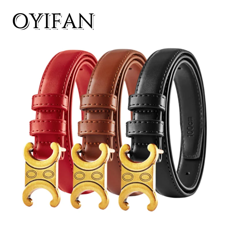 Double C Designer Fashion Belt — Versatile Waist Belt for Dresses & Jeans
