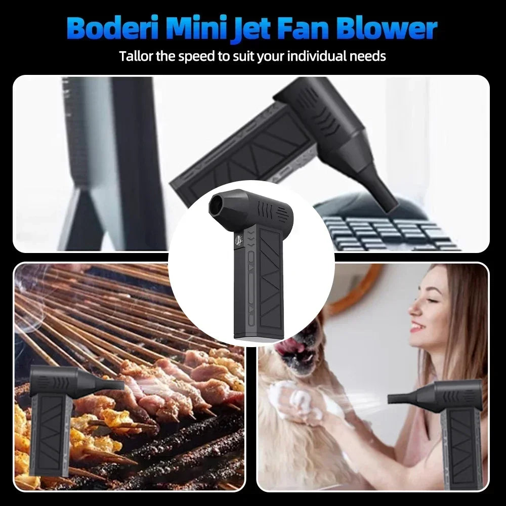 Turbofan 160000RPM Brushless Air Duster – High Power Jet Fan Variable Speed Handheld Dust Blower