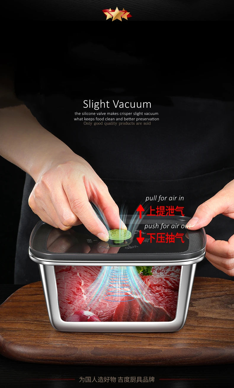 Stainless Steel Food Storage Container – Silicone Seal