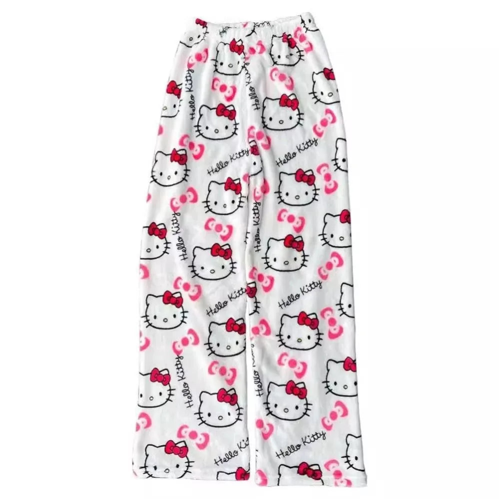 2026 Hello Kitty Anime Pajama Pants | Cartoon Couple Leisure Home Sleepwear Trousers