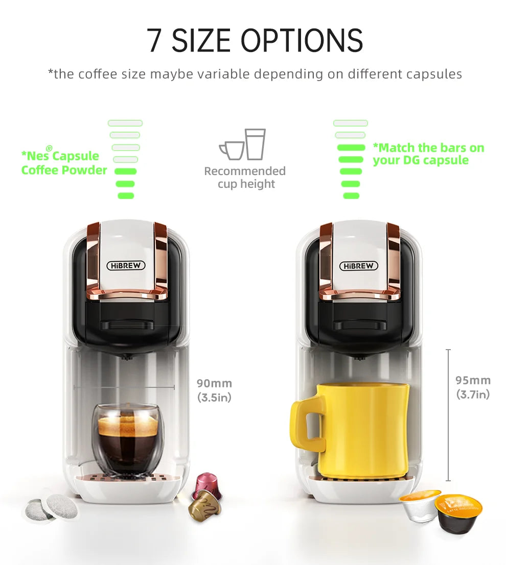 One Machine. Every Coffee. — HiBREW 5-in-1 Capsule Coffee Maker | 20 Bar, Hot & Cold, Nespresso, Dolce Gusto, K-Cup & Ground