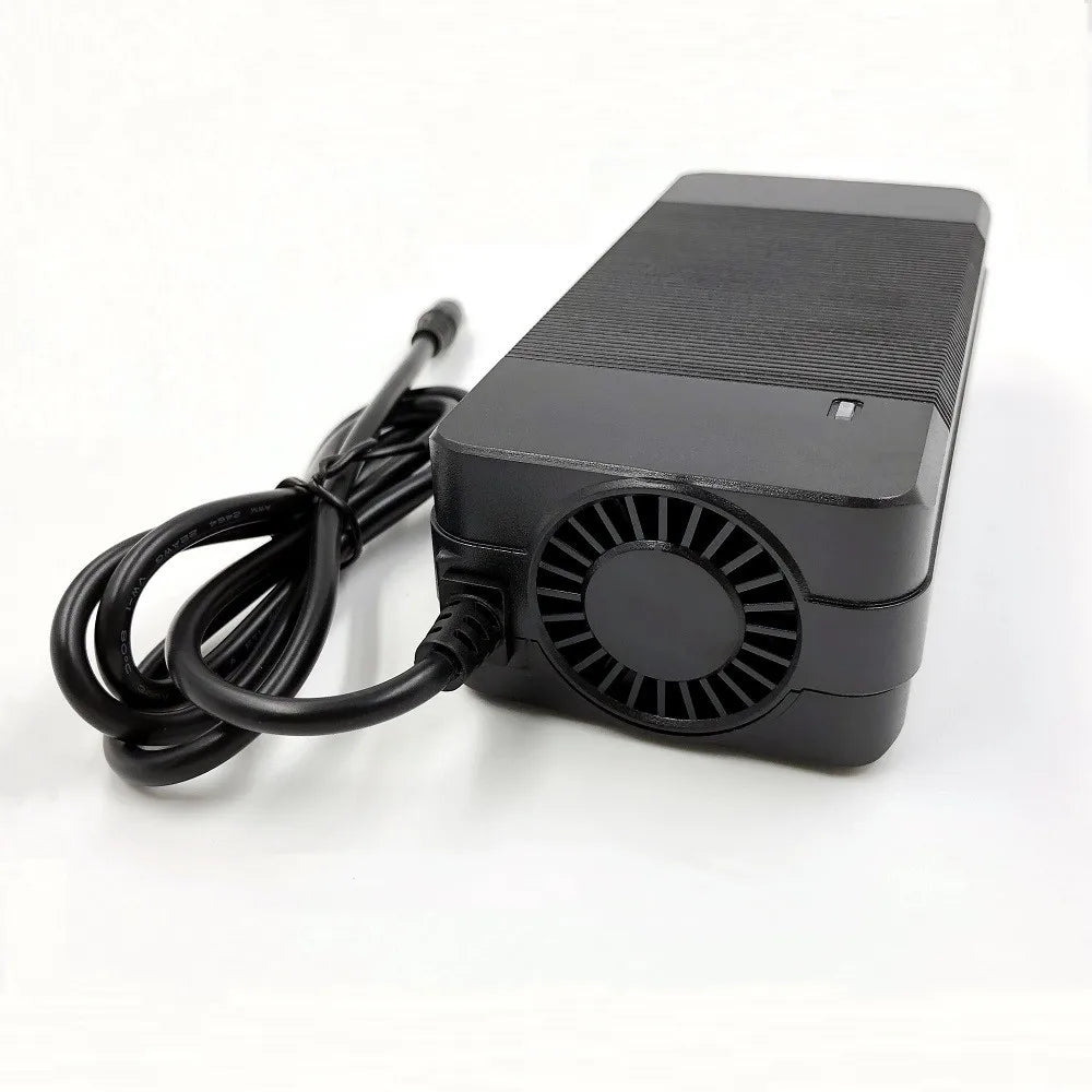 54.6V 3A Lithium Battery Charger – 48V 13S Li-ion Battery Pack Charger with Connectors for Kugoo G1