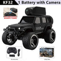 KF32 1:64 Mini RC Climbing Car with LED Lights & HD Camera – Alloy Remote Control Toy