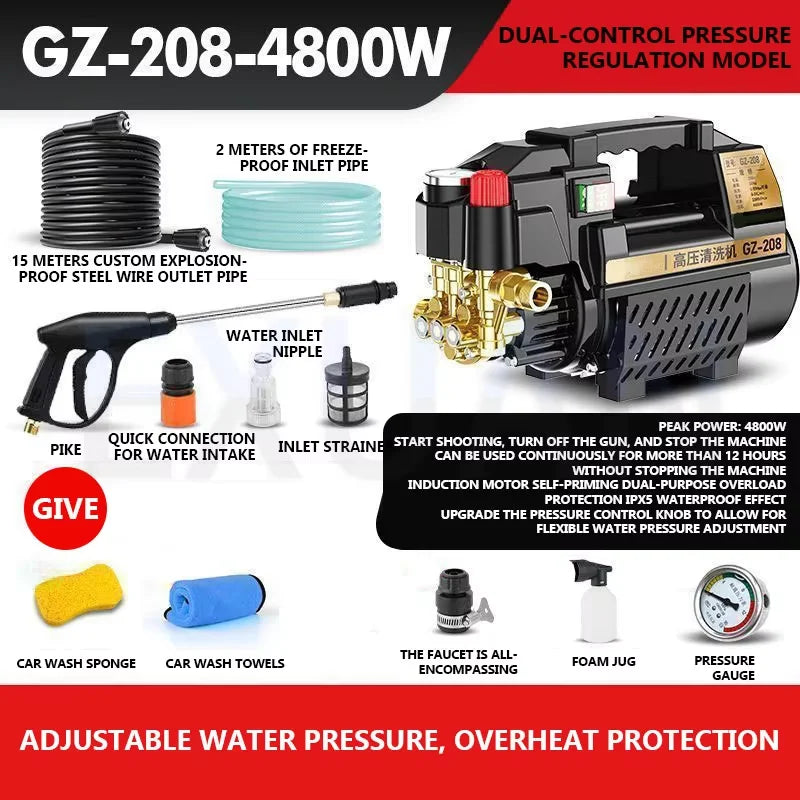 Electric Pressure Washer – EXUAN 220V Induction Motor