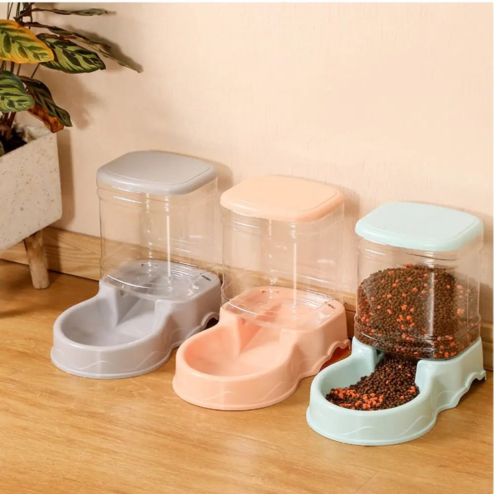 3.8L Automatic Pet Water Fountain & Food Dispenser
