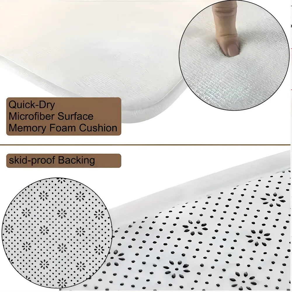 Bubu & Dudu Cute Flannel Floor Mat – Soft Non-Slip Rug for Living Room, Bedroom & Kitchen