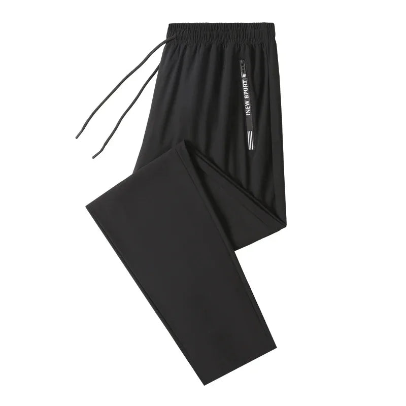Men's Ice Silk Wide Leg Casual Pants — Lightweight Breathable Trousers
