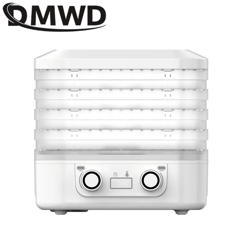 Mini Food Dehydrator – 5 Trays, 110V, Dried Fruit, Vegetables, Herbs, Pet Meat & Snacks Air Dryer