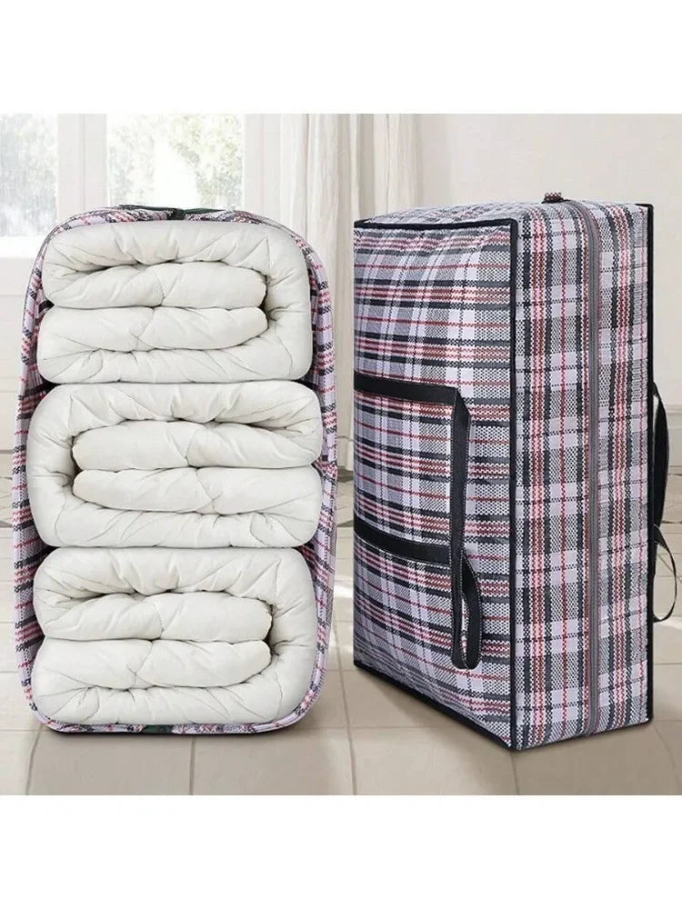 Large Capacity Quilt & Blanket Storage Bag – Dustproof Wardrobe Organizer for Clothes, Pillows & Moving