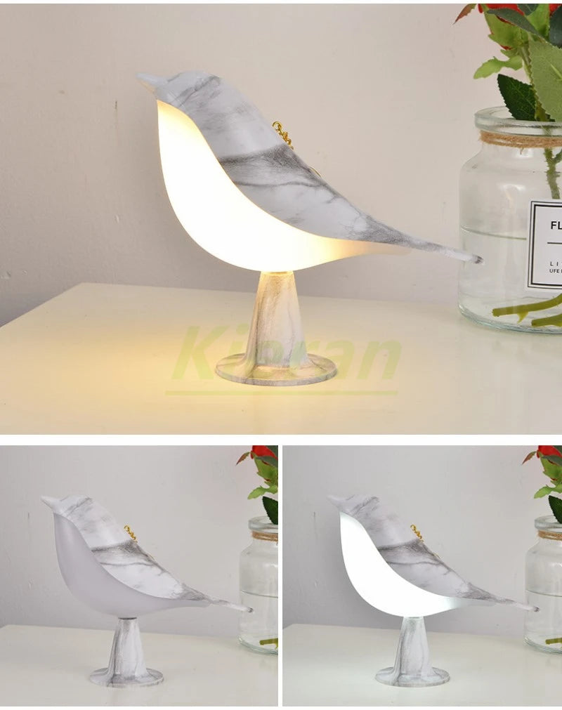 Bird Touch Lamp – Dimmable Tricolor Lighting