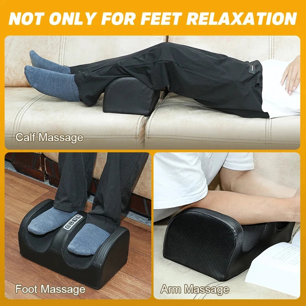 Electric Shiatsu Foot Massager — Heated Kneading Roller for Calf & Foot Pain Relief