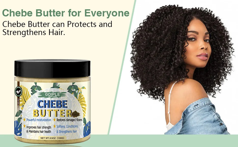 GOIPLE Chebe Hair Care Products Deep Nourish & Moisturize Conditioner Smoothing Anti-loss Breakage Hair Oil or Butter or Powder