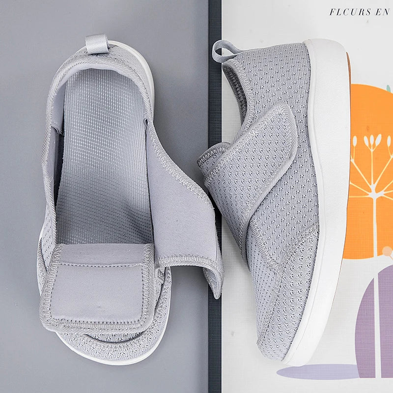 Adjustable Open-Toe Diabetic Shoes for Elderly – Wide Fit Orthopedic Sandals