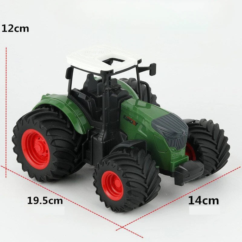 Farm Tractor Toy with Trailer & Accessories – Simulation Farmer Vehicle Set for Kids