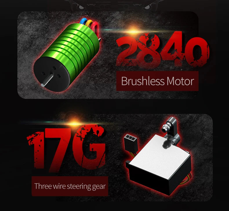 16103 PRO 1:16 Scale 4WD Brushless RC Car – 70KM/H Off-Road Climbing Truck with LED Lights