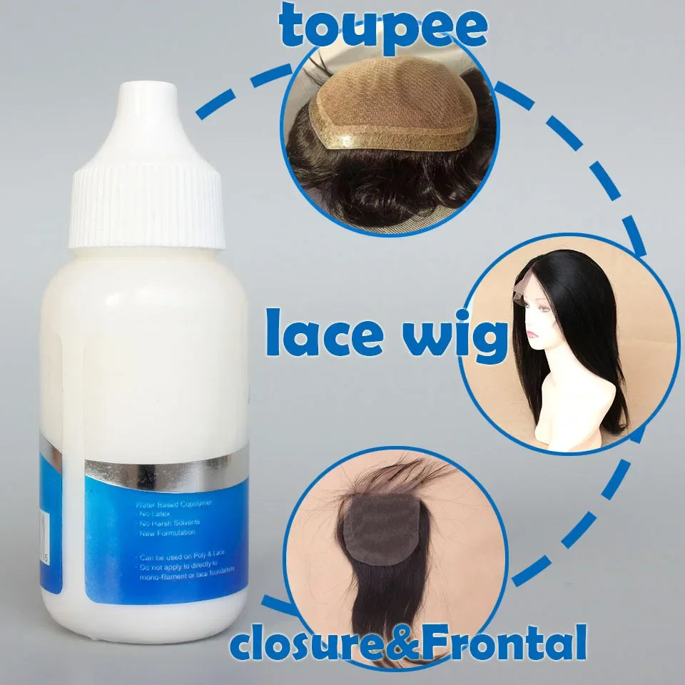 Waterproof Lace Wig Glue | Strong Hold Adhesive for Frontals, Closures & Toupees — 1.3oz / 38ml