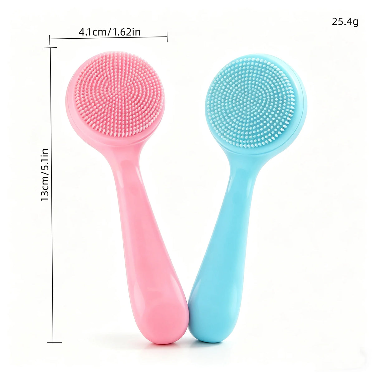 Soft Silicone Manual Facial Cleansing Brush – Gentle Exfoliation & Deep Pore Cleaning Tool