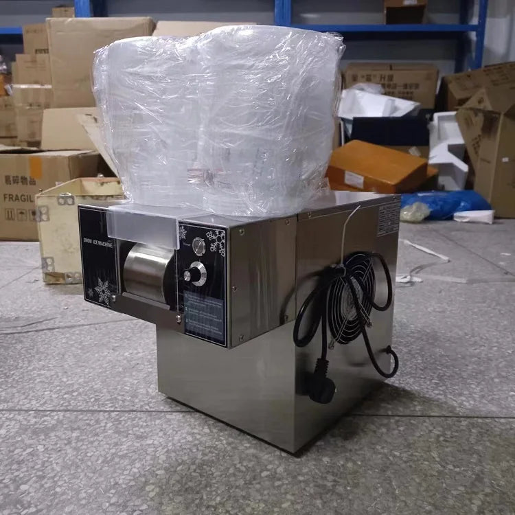 Mini Snow Ice Shaver Machine – 60KG/24h Snowflake Bingsu Maker 110V/220V