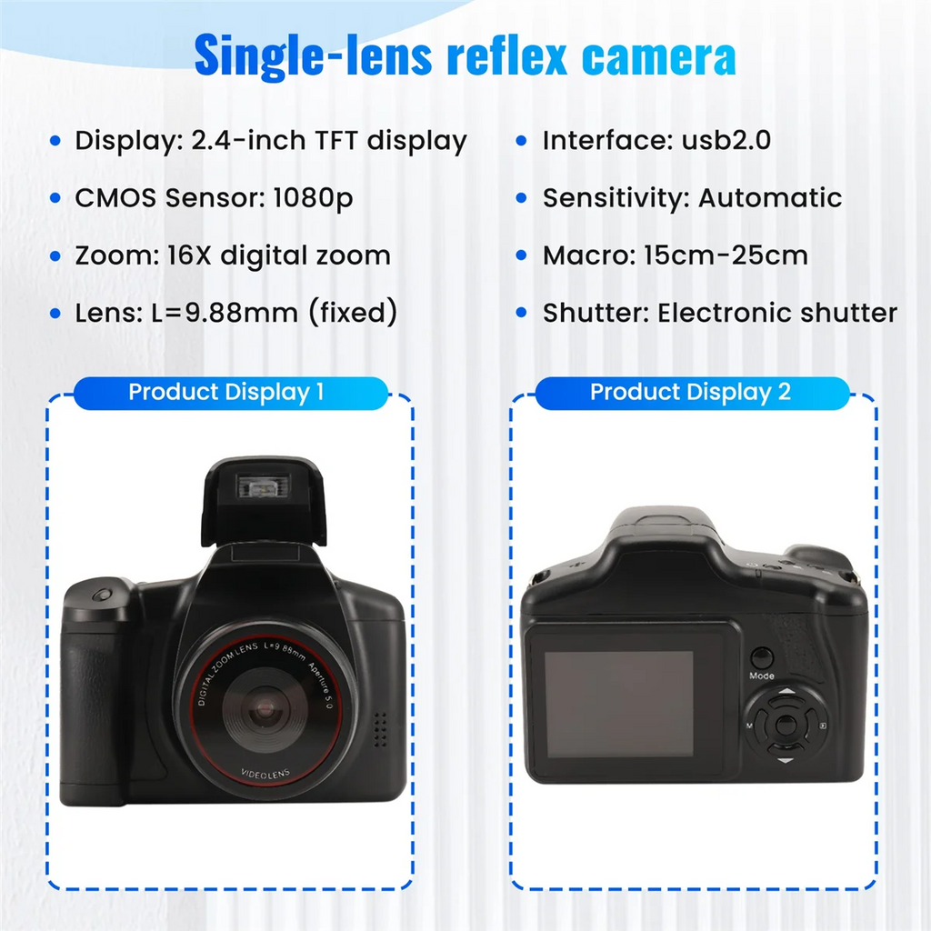 Portable Digital Camera with 16x Digital Zoom