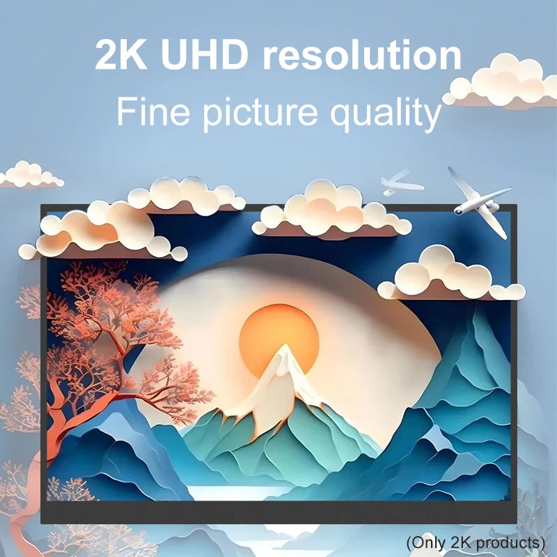 15.6-Inch QHD Portable Monitor – 120Hz Gaming Display