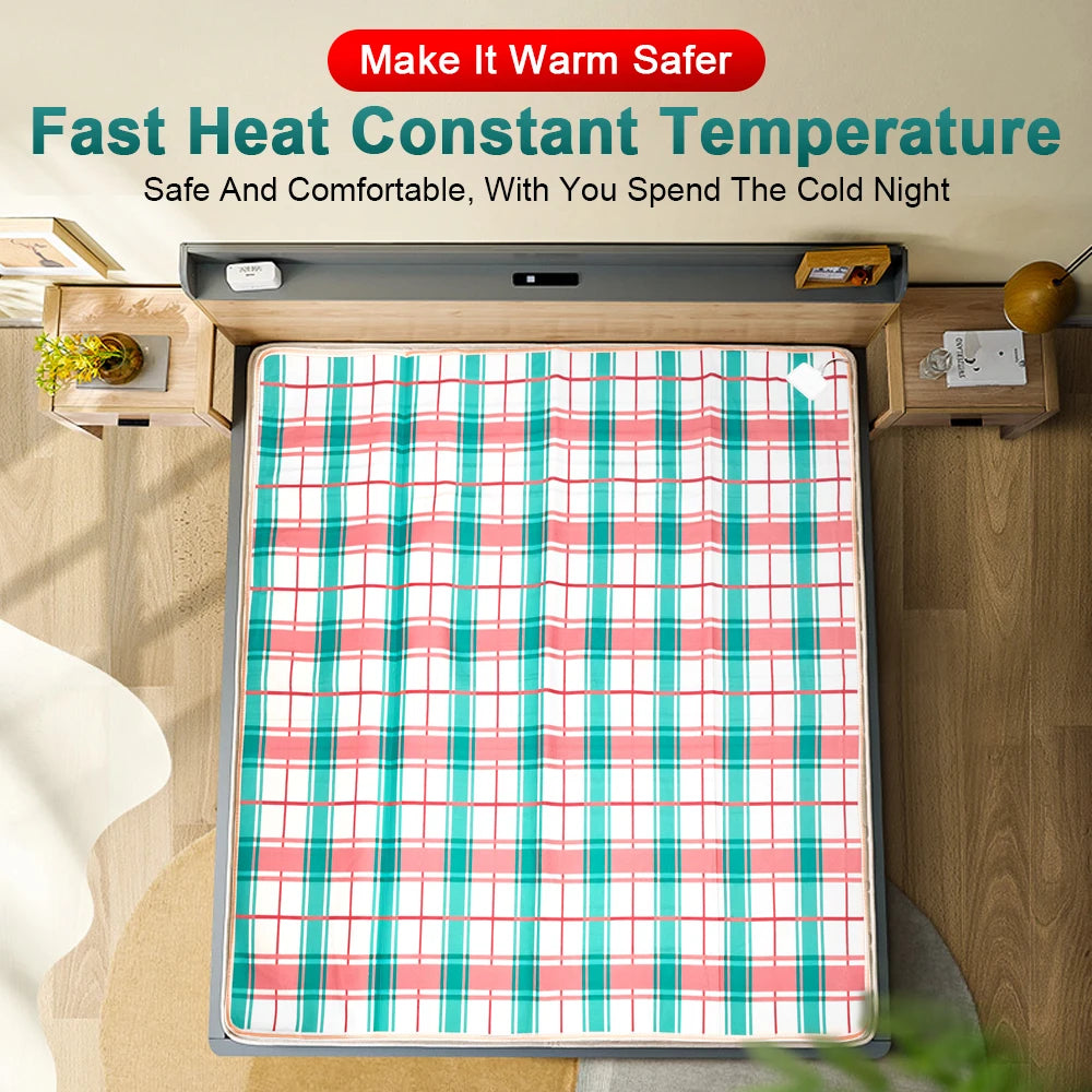 220V Electric Blanket – Thickened Thermostat Heating Blanket, Winter Body Warmer, Multiple Sizes