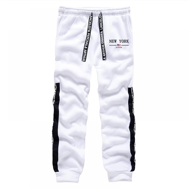 Men's Print Hoodie & Jogger Pants Tracksuit – Autumn Winter Casual Sportswear Set