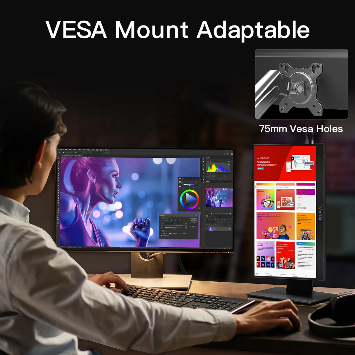 15.6-Inch Portable Monitor – Full HD IPS & Cover Stand