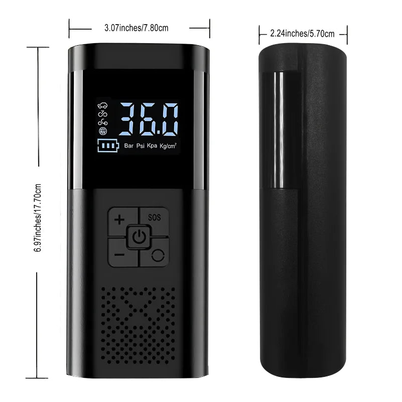 Cordless Tire Inflator with Digital Gauge, 150 PSI