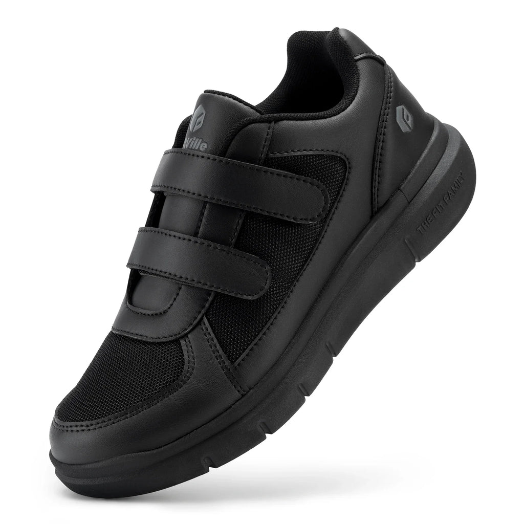 Men's Extra Wide Diabetic Flat Shoes – Orthopedic Wide Fit for Elderly Neuropathy, Swollen Feet & Foot Pain Relief