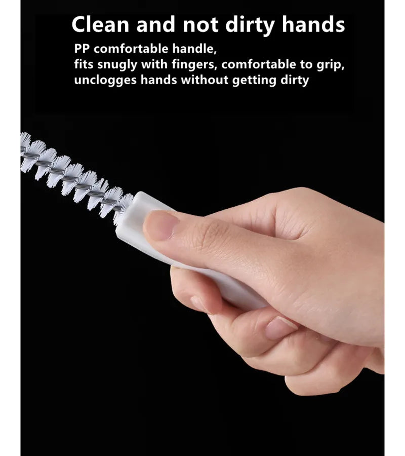 Flexible Drain Cleaning Brush — Pipe Dredging Tool for Bathroom, Kitchen & Sink Clogs