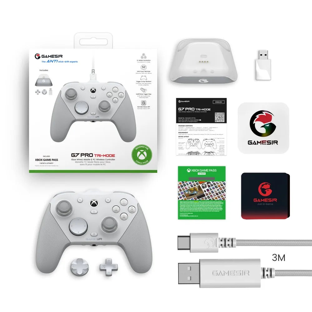 GameSir G7 Pro Wired Xbox Gamepad with Charging Dock – PC, Steam & Android Controller