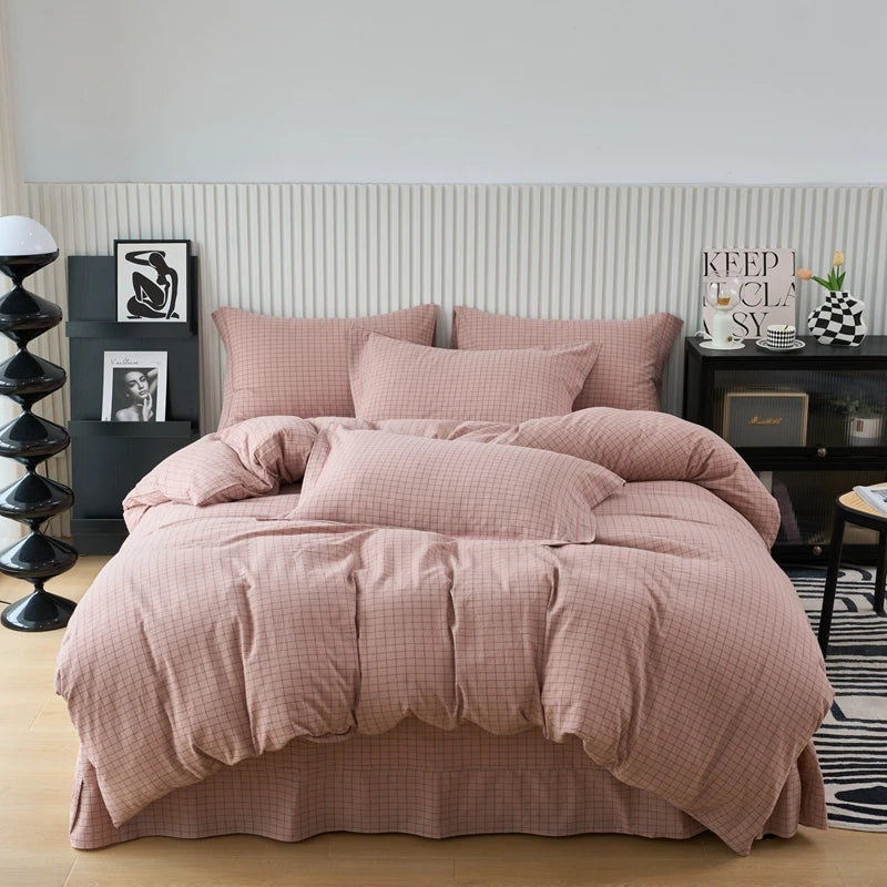 100% Cotton Plaid Duvet Cover | Classic Plaid Style, 160x210 to 220x240cm, Pillowcase Sold Separately
