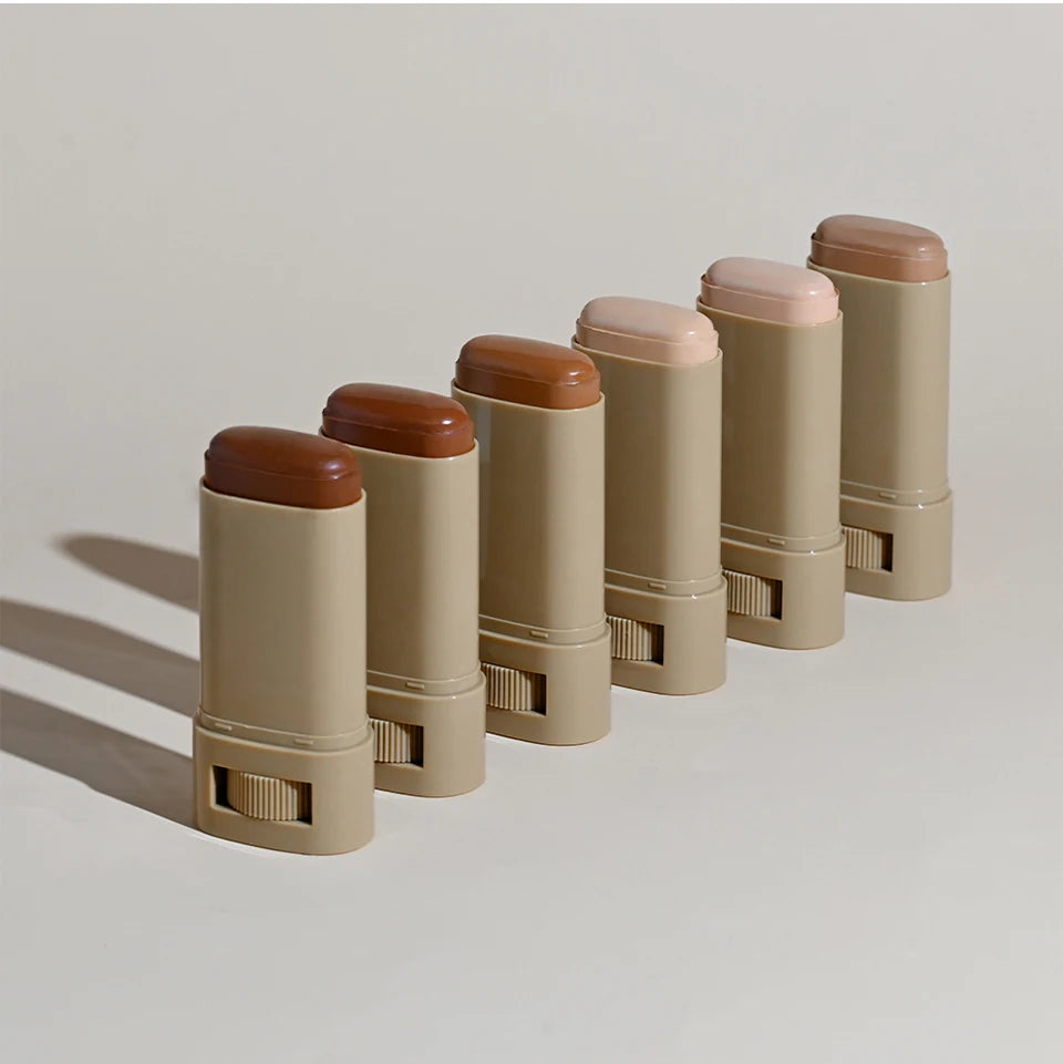 Skin Tint Foundation Stick — Waterproof Nourishing Tinted Serum Contour Balm