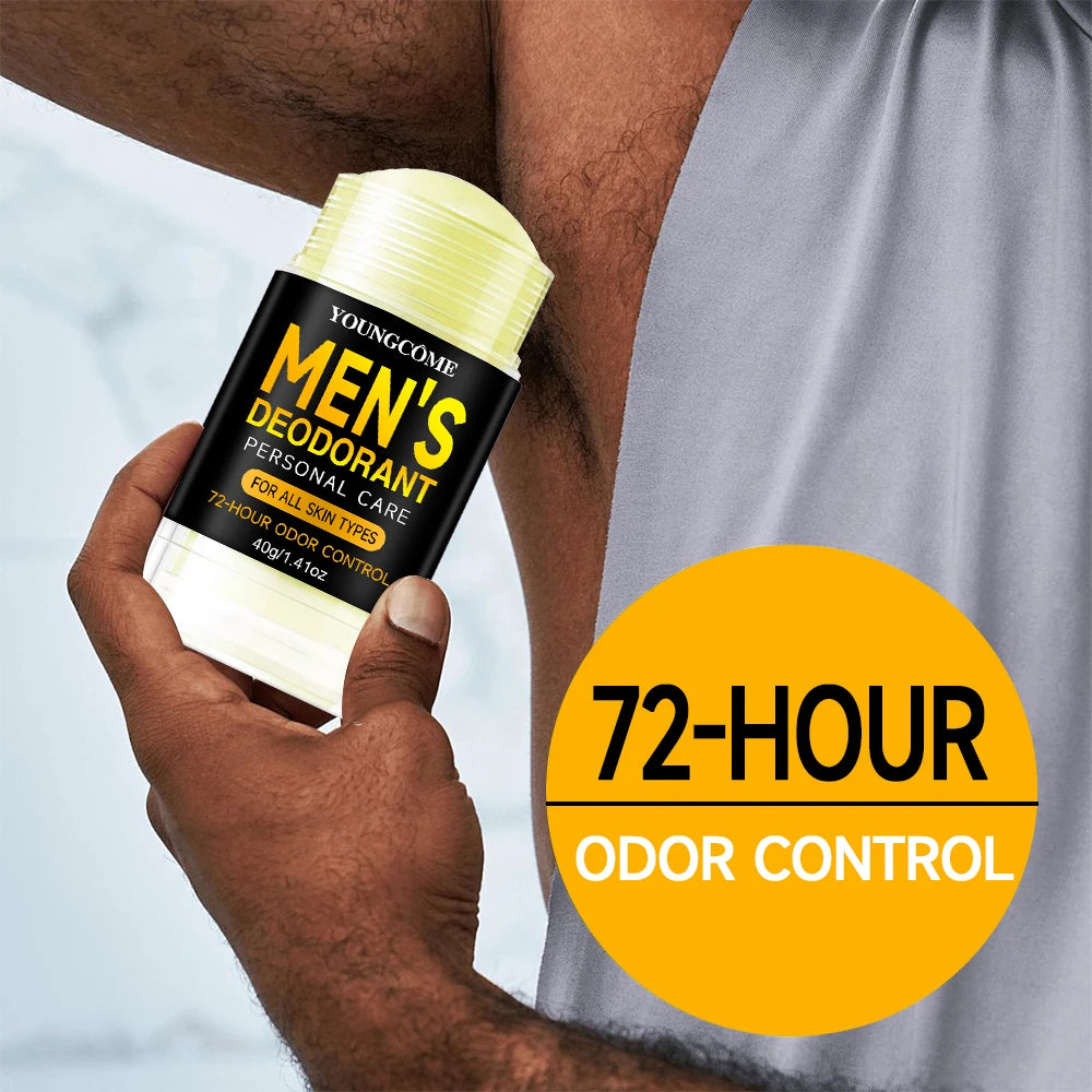 Men's Sandalwood Deodorant Stick – Anti-Sweat Long-Lasting Armpit Refresh