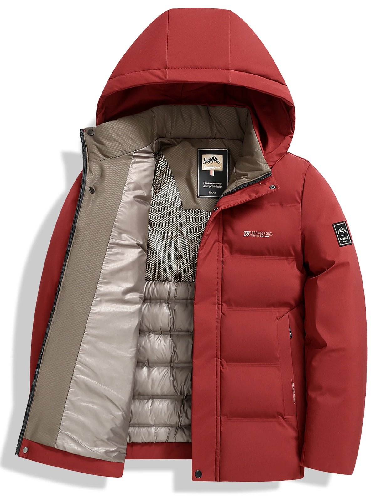 Men's Padded Hooded Jacket – Casual Winter Layer