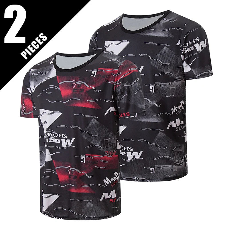 Men's Gradient Quick-Dry Sport T-Shirt — Multi-Pack Athletic Tees