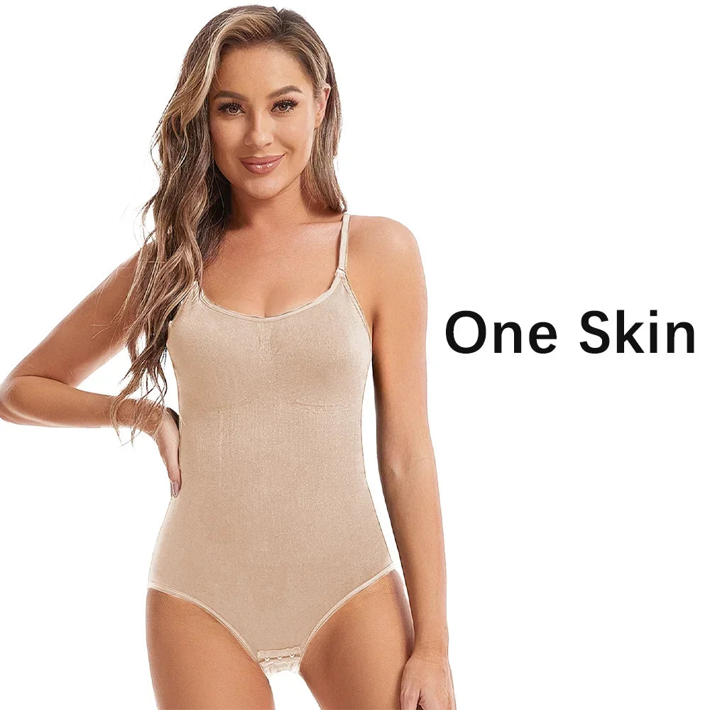 Seamless Slimming Open-Crotch Bodysuit Shapewear — Butt Lifting & Tummy Control