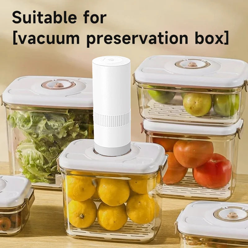 Wireless Handheld Food Vacuum Sealer – Bag & Jar Sealing Pump for Regular & Wide Mouth Mason Jars