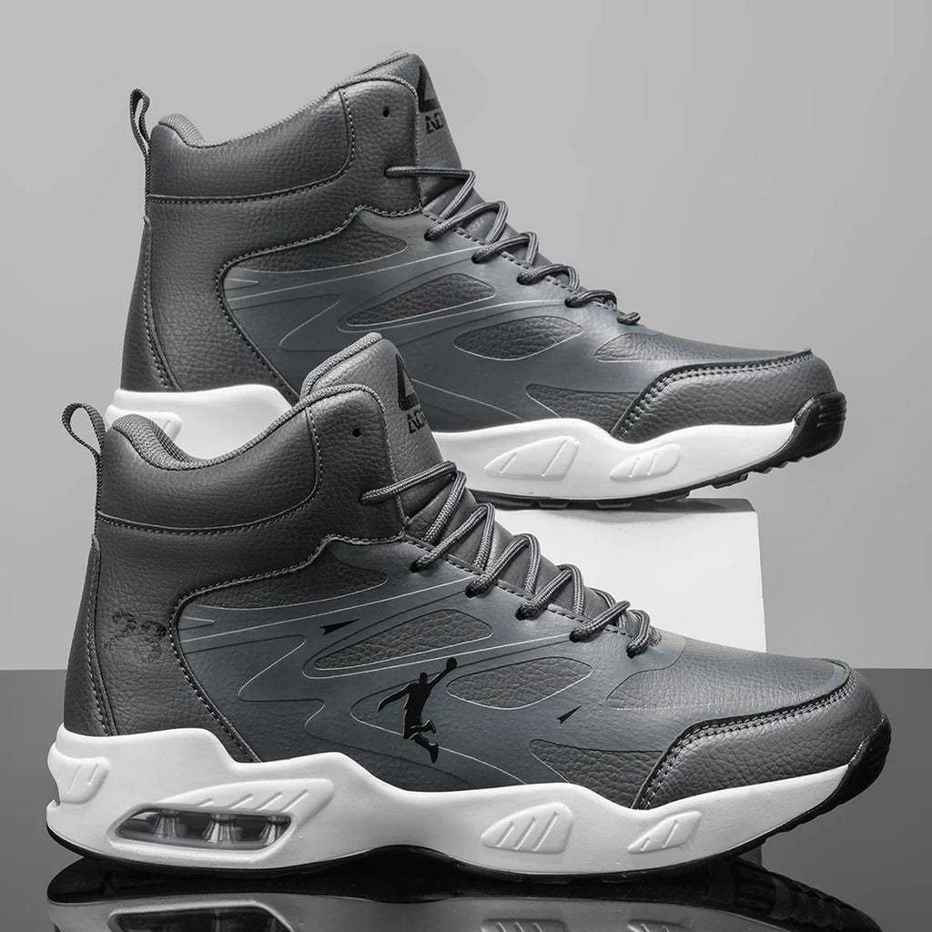 Men's High-Top Air Cushion Basketball Shoes – Non-Slip Breathable Sneakers