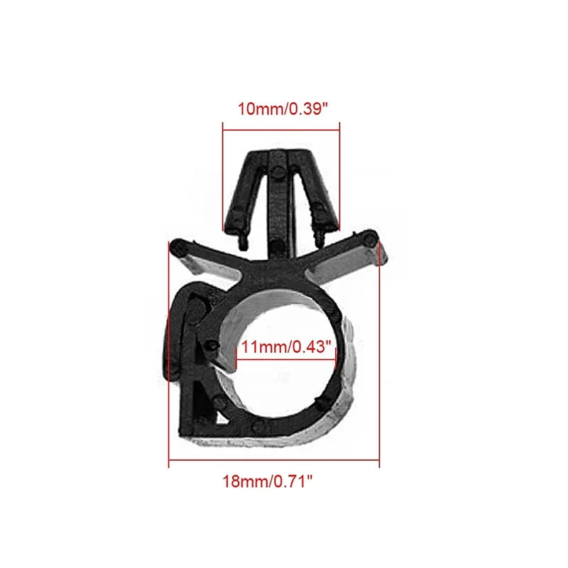 Car Wiring Harness Cable Fastener Clips — 10 Pack