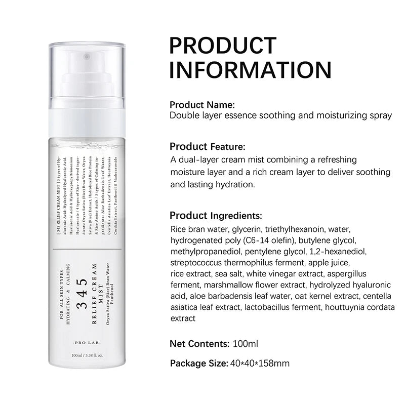 Korean 345 Skin-Softening Face Cream – Gentle Repair Moisturizer for Sensitive Skin