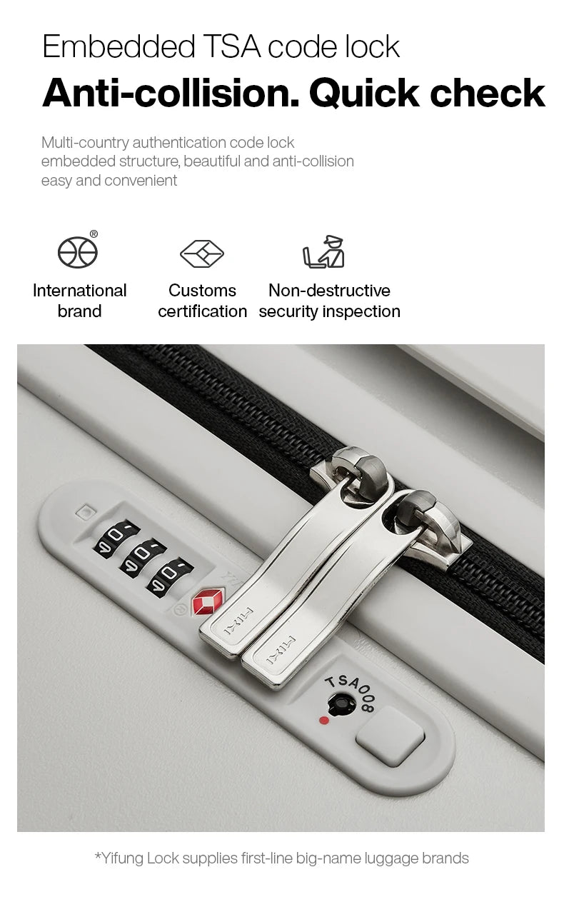 Mixi Front-Pocket Laptop Suitcase – PC Aluminum Frame
