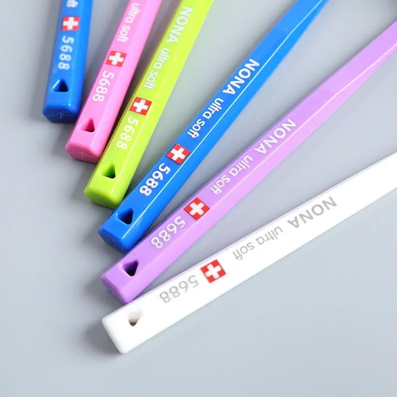 Brush Together. Stay Healthy Together. — Soft Encrypted Fine Hair Toothbrush Set | 3pcs, Couple Oral Hygiene, Soft Bristles, No Chemicals