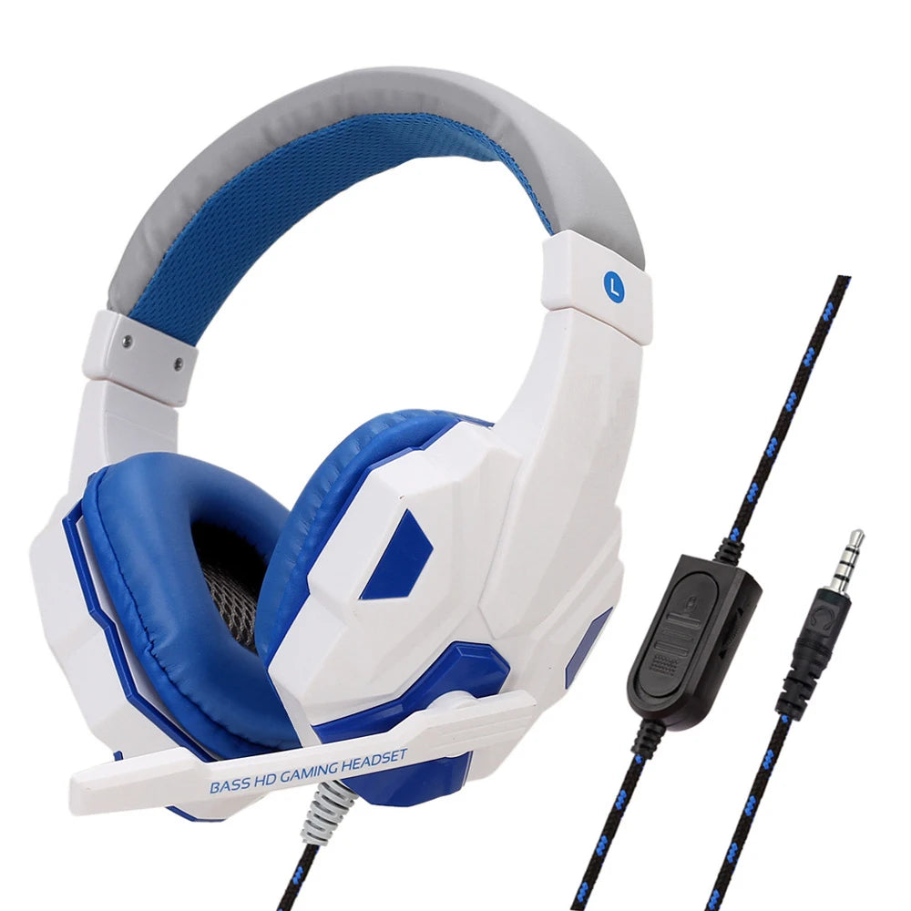 Wired Gaming Headset with Noise-Cancelling Mic — 120° Adjustable for PS4, PS5, Xbox, PC & Smartphone