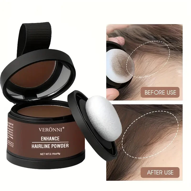 Waterproof Hairline Shadow Powder — Instant Root Cover & Scalp Filler (4g)