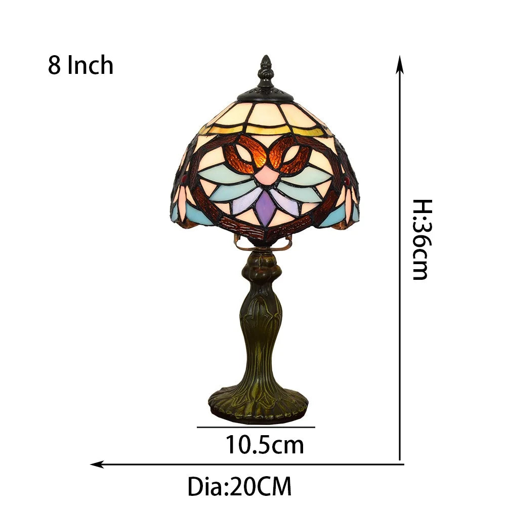 Stained Glass Table Lamp – Traditional Accent Lighting
